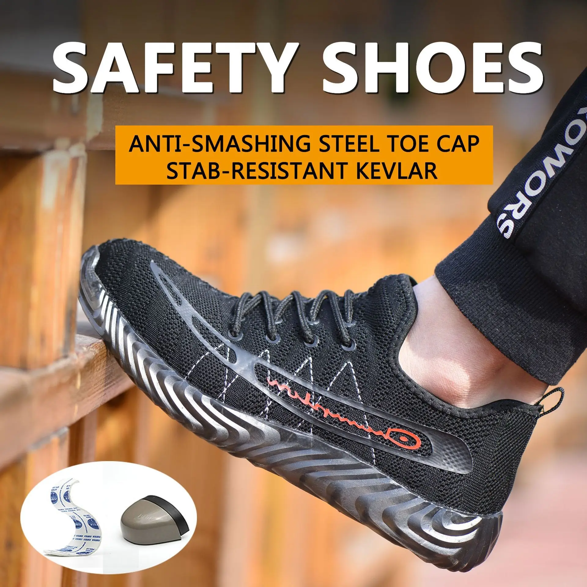 

Puncture Proof Safety Shoes for Men Breathable Work Safety Boots Baotou Protective Work Shoes Male Construction Working Sneaker