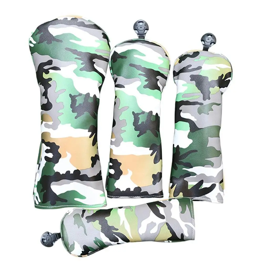 

4pcs Durable Golf Wood Head Cover No.1 3 5 7 Club Driver Headcover