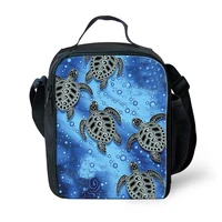 advocator turtle pattern students school food bag for teenager boys lunch bag customized picnic bag lunch box free shipping