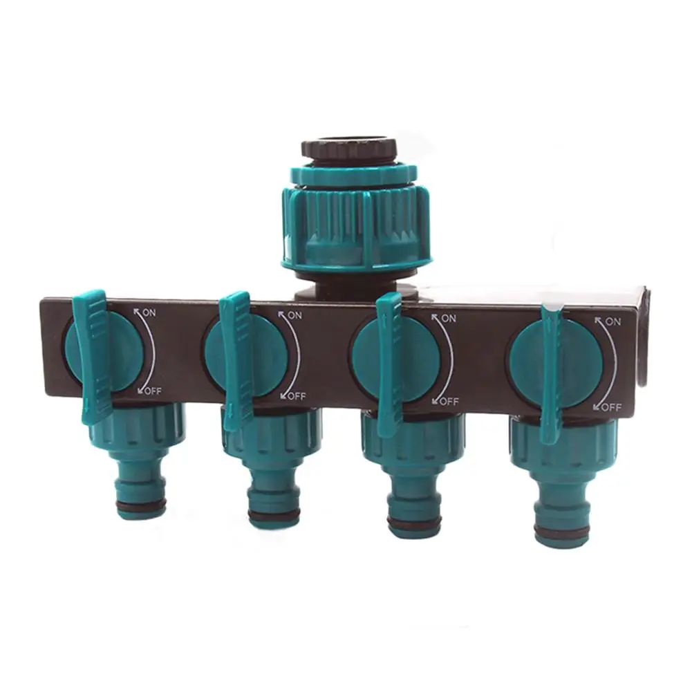 

Drip Irrigation 4 Way Garden Tap Splitter Hose Faucet Adapter Fittings Faucet Shunt Water Garden Accessories