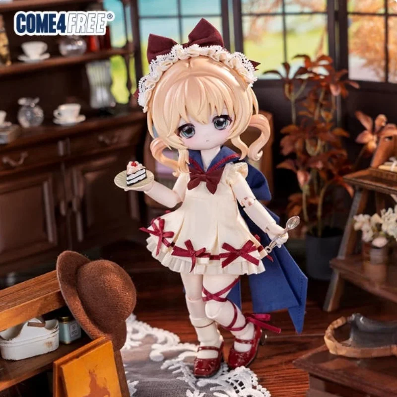 Фото Come4free Bonnie Rabbit Dream Box Series 1/6 Одежда для кукол Bjd: темно-синий и светло-желтый костюм с головным убором, новинка в наличии №4
