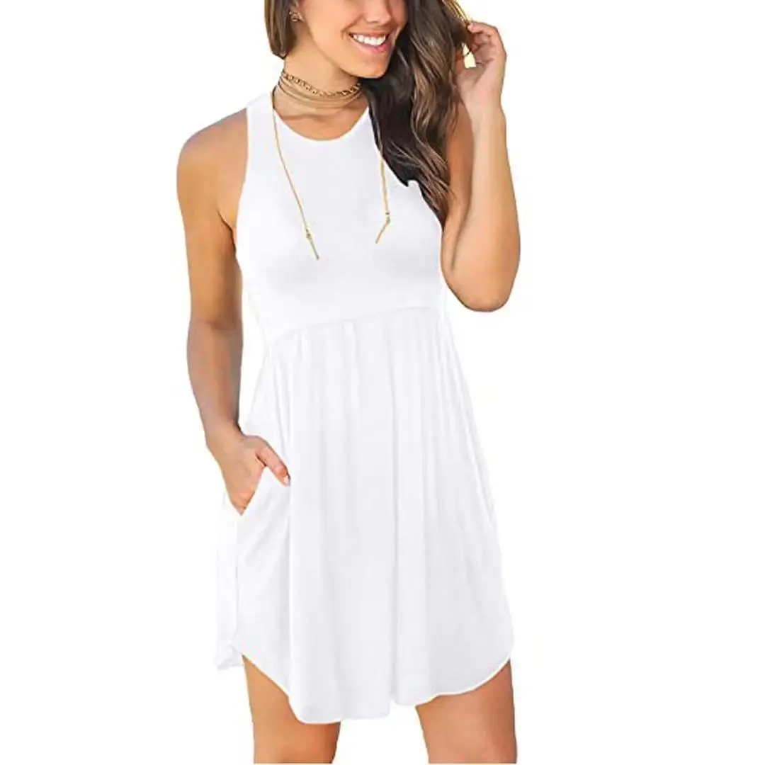 

Women's Summer Sexy Fashion Slim Slim Sleeveless Knee-length Dress