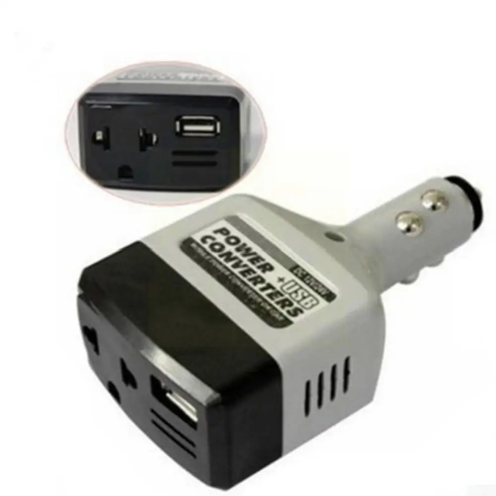 

12V/24V To 220v Car Mobile Power Inverter Adapter USB Auto Car Power Converter Charger Used For All Mobile Phone Universal Z4I5