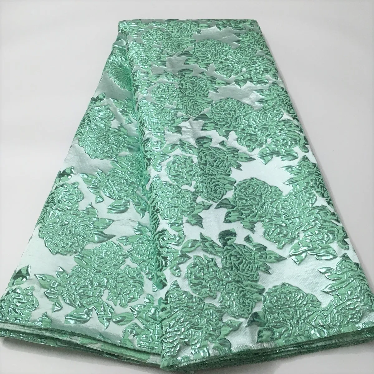 Золотая парчовая кружевная ткань с новым материалом африканская жаккардовая