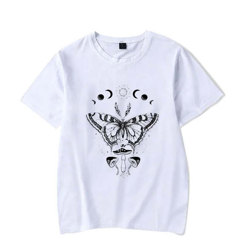 Футболка мужская хлопковая с принтом мотыль грибов насекомых Жуков Солнца и Луны