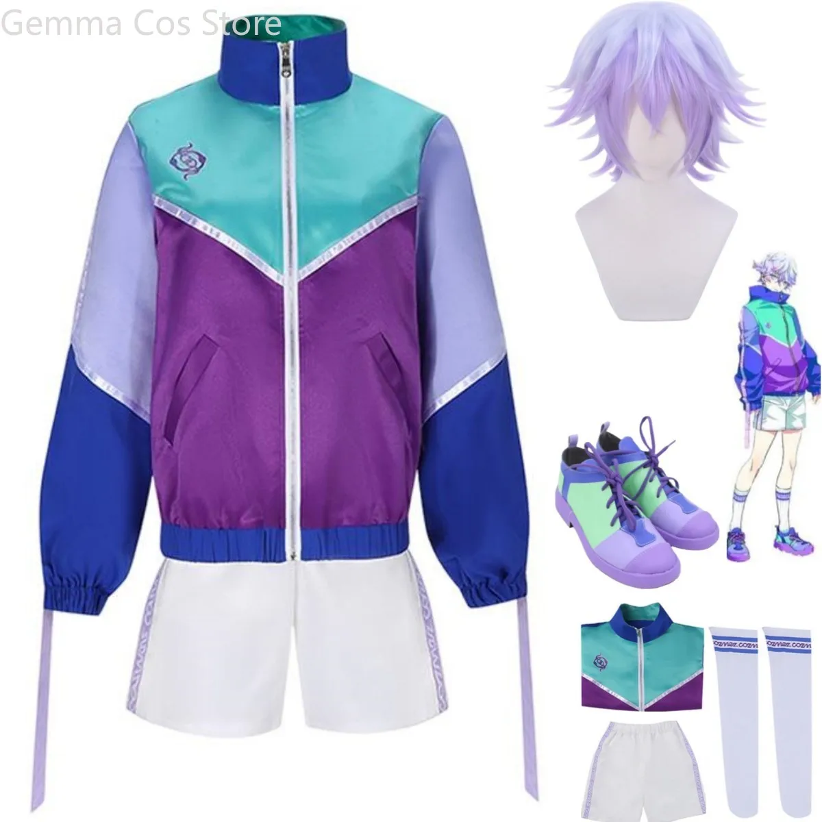 Новинка 2023 костюм для косплея из аниме парадокс Live Yatonokami Nayuta парик повседневный