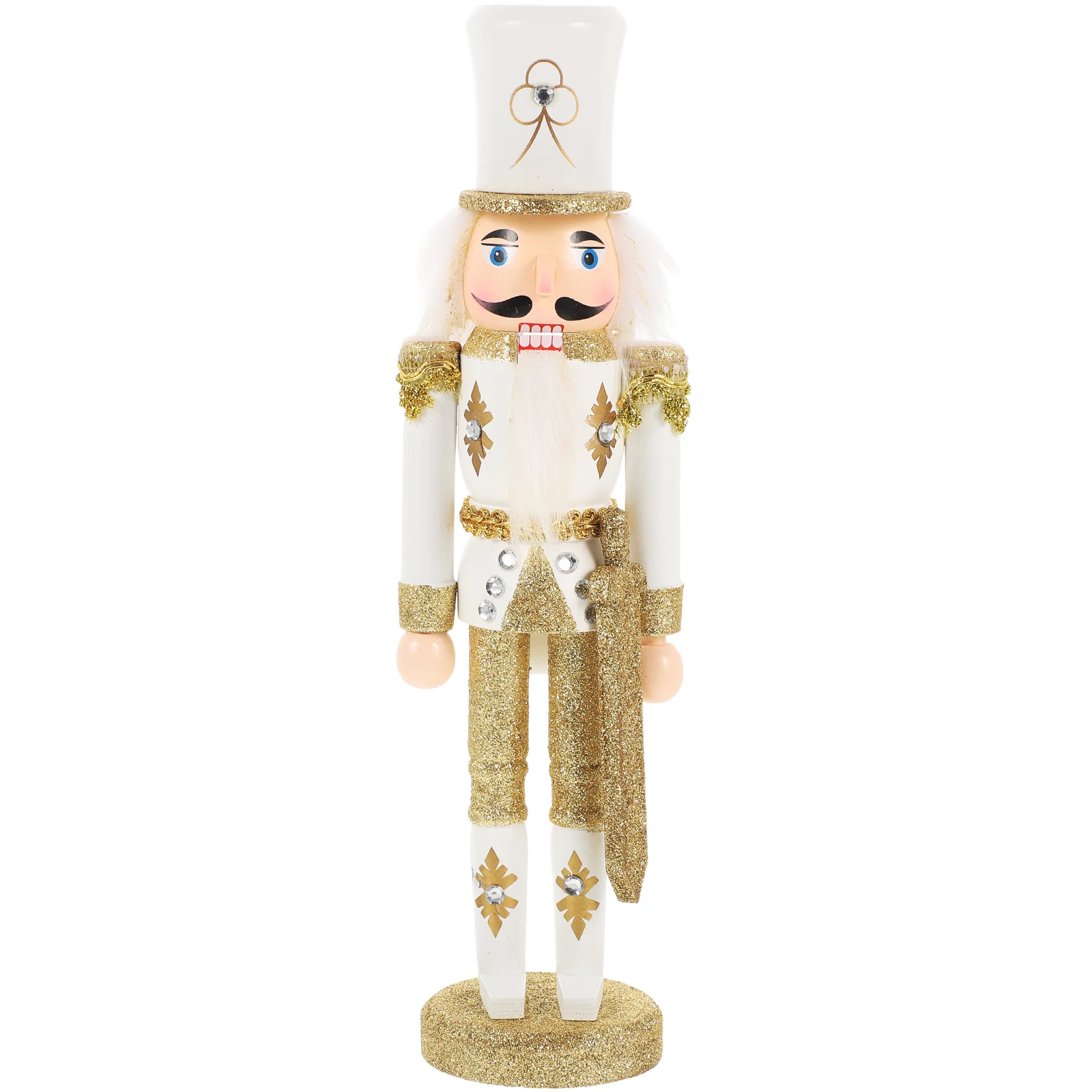 

Nutcracker Nutcrackersdecor Christmas Wood Wooden Desktop Party Soldier Ornaments Ornament Craft Figurinesmini Decorations
