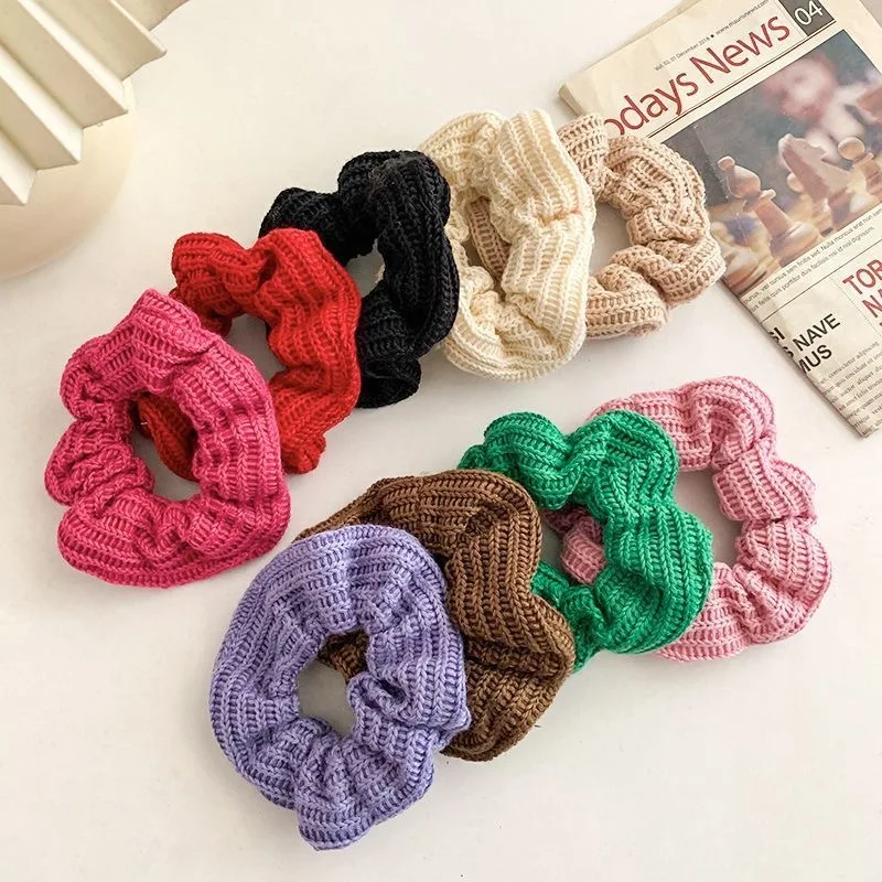 Hair Rope Wild Knitted Head Rope Hair Ring Girl Hair Accessories Korea