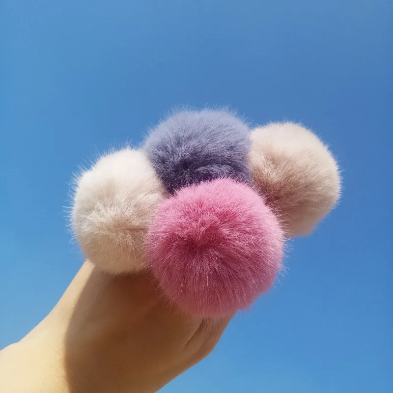 

Rabbit Hairball Elastic Hair Bands For Women Girls Fur Ball Hair Ties Ponytail Holders Kids Hair Rope Headwear Hair Accessories