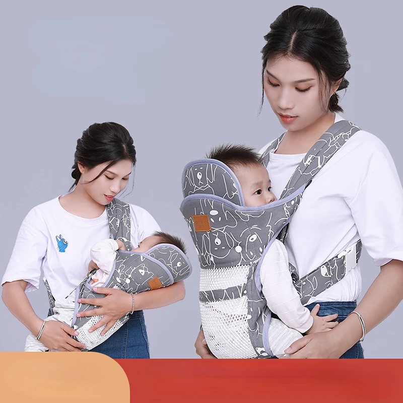 Multifunctional Baby Carrier Summer Breathable Front Hold Back Back Horizontal Hold Four Seasons Universal Light and Simple
