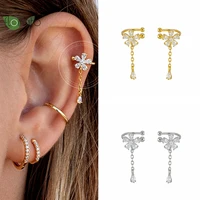 fashion flower earrings for women 2022 luxury jewelry 18k gold plated clip earrings party premium accessories holiday gifts