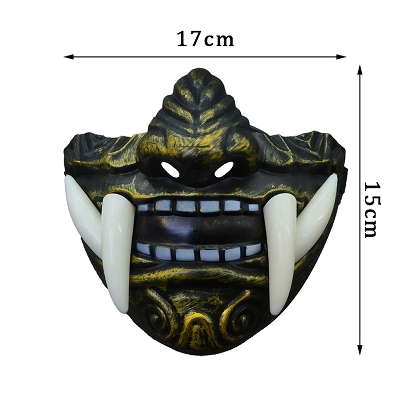 Японский самурай Они маска демона Хэллоуин демон косплей ужас Праджня убийца