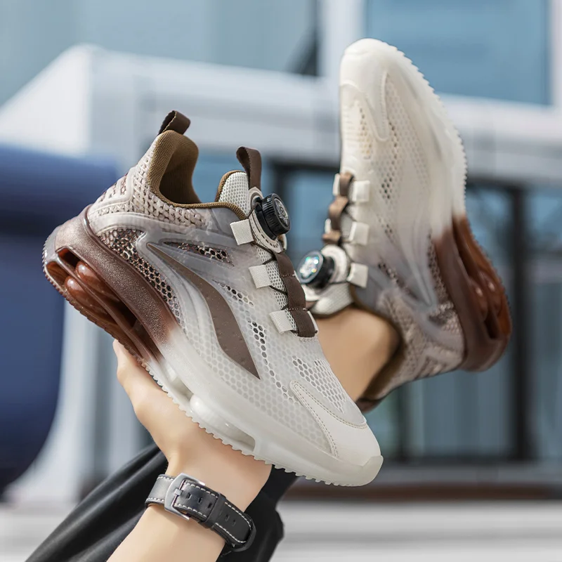 Новинка лета 2024 дышащая сетчатая Мужская модная обувь и повседневная спортивная