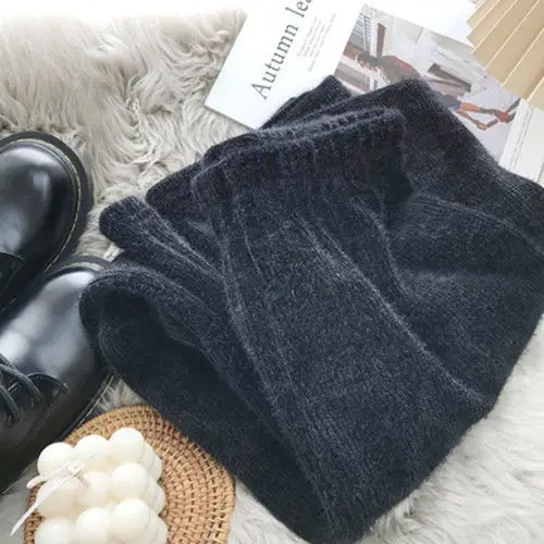 

Knitted Wide Leg Pants Women New Autumn Winter 2023 Fashion Casual Trousers Elegant Ladies Solid Loose High Waist Pants R71