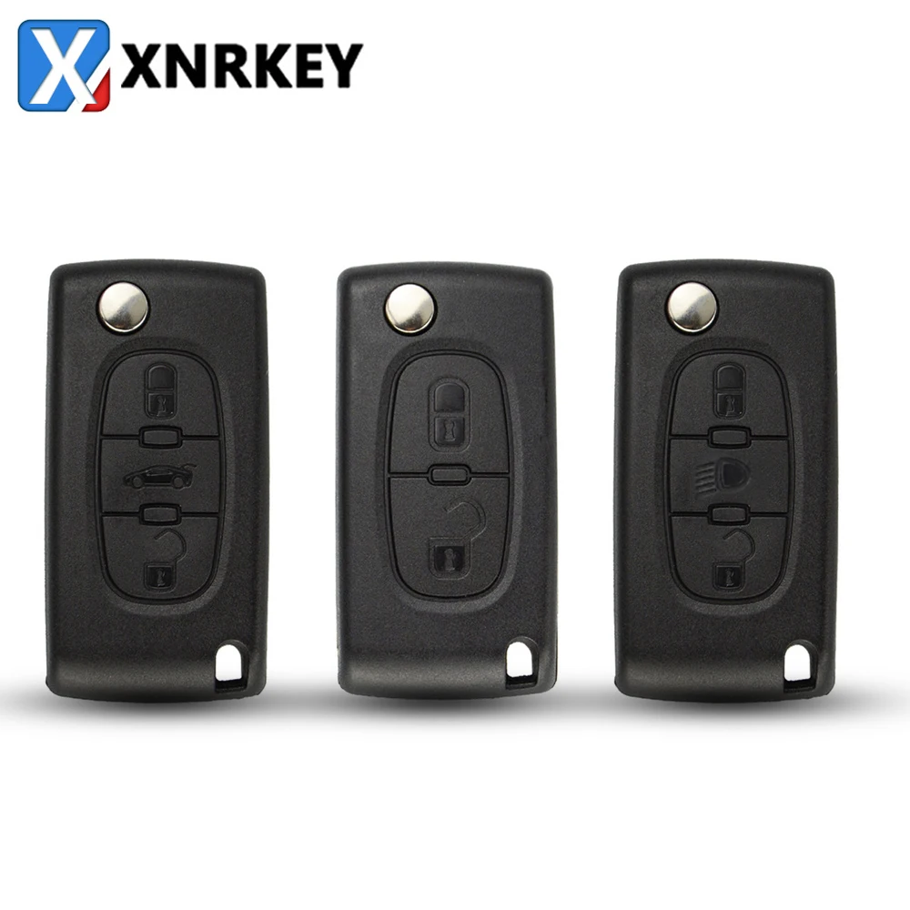 

XNRKEY Flip Remote Control Car Key Shell For Peugeot 206 207 208 2008 307 308 3008 407 508 5008 Citroen C 2 C3 C4 Picasso C5 C6