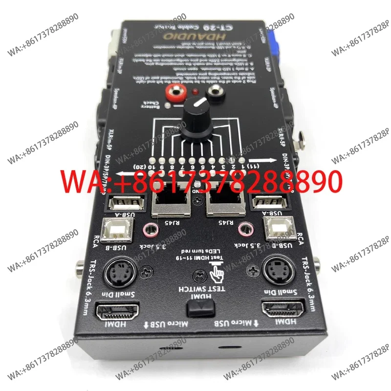 Фото Многофункциональный тестер аудиокабелей CT-20 CT-04F №4