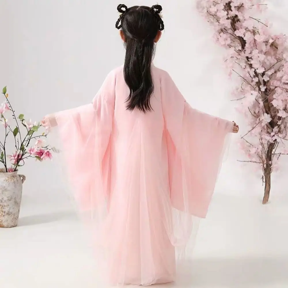 Ancient Chinese Costume Child Kid Fairy Dress Cosplay Hanfu Folk Dance Performance Clothing Chinese Traditional Dress for Girls images - 6