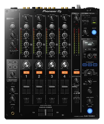 Pioneer DJ DJM-750MK2 4-канальный Профессиональный DJ клуб Pioneer микшер с USB звуковой картой