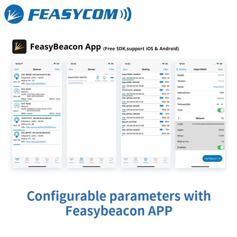 FSC-BP108B IP67 Водонепроницаемая сменная батарея Feasycom BLE Beacon Eddystone с низким энергопотреблением, программируемая Bluetooth iBeacon (art.: 3920ced3a2ebd) - 3920ced3a2ebd