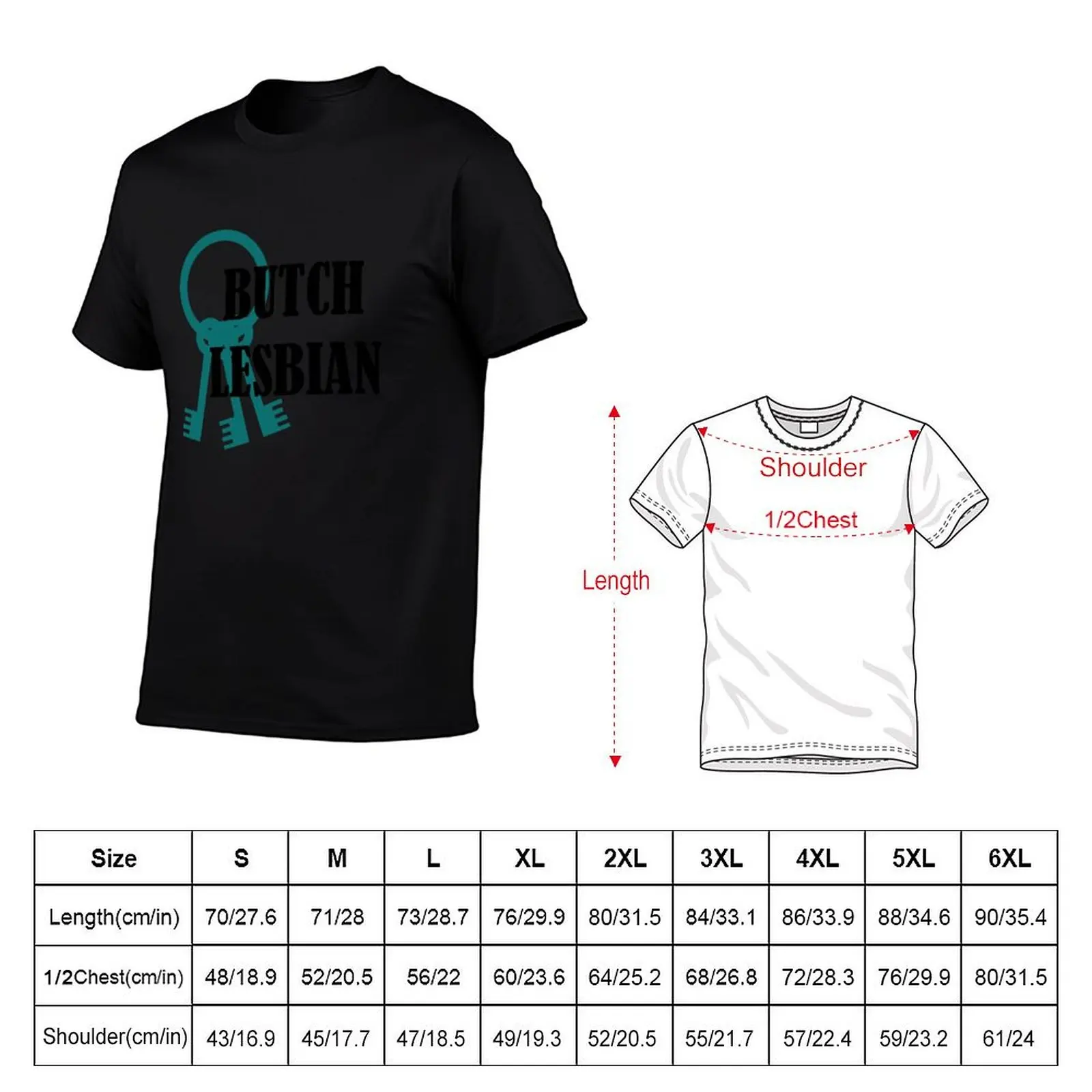 Фото Футболка BUTCH LESBIAN, однотонная футболка больших размеров №2
