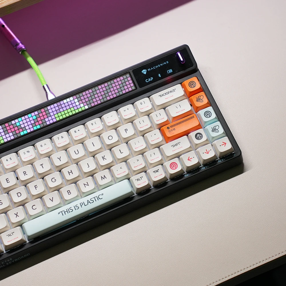 127 клавиш XDA профиль Пластиковые серые тематические колпачки PBT краска Сублимация