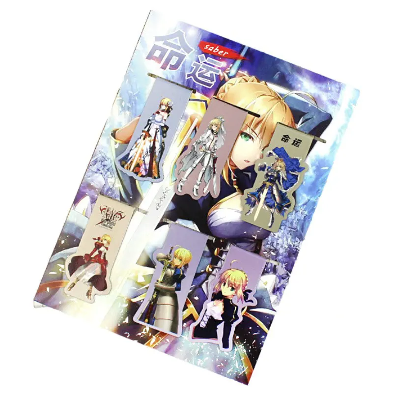 

6 шт., магнитная закладка-аниме «Fate stay night»