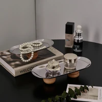 stainless steel storage tray modern jewelry storage minimalist serving tray cosmetic organizer decorative plate gift home decor