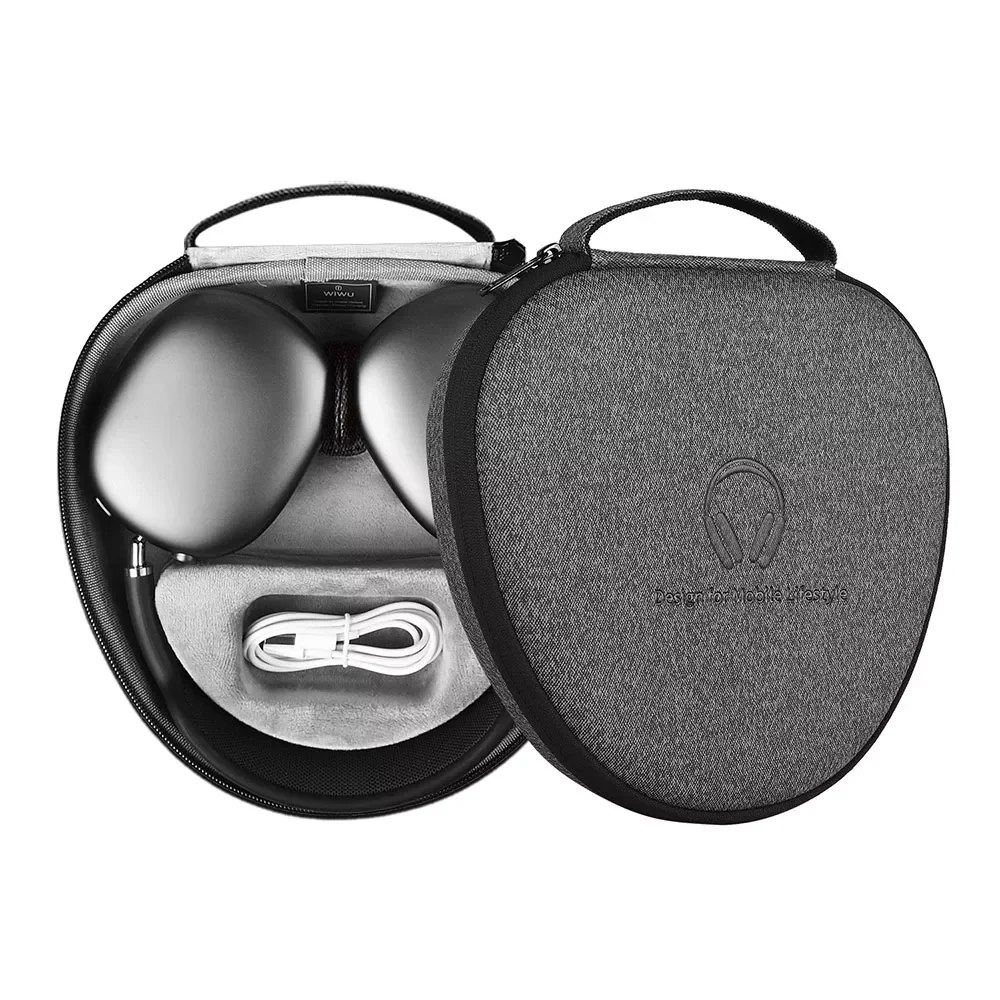 

WiWU Waterproof Smart Case for Air Pods Max with Staying Power Carry Bag for Air pods Max Sleep Model Headphone Protective Case