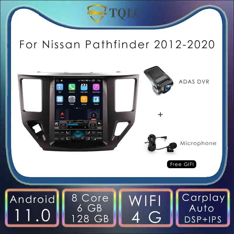 9.7'' Tesla Style Screen For Nissan Pathfinder 2012-2020 Android 11 Car Radio Multimedia Stereo Carplay Navi Head Unit WIFI - купить