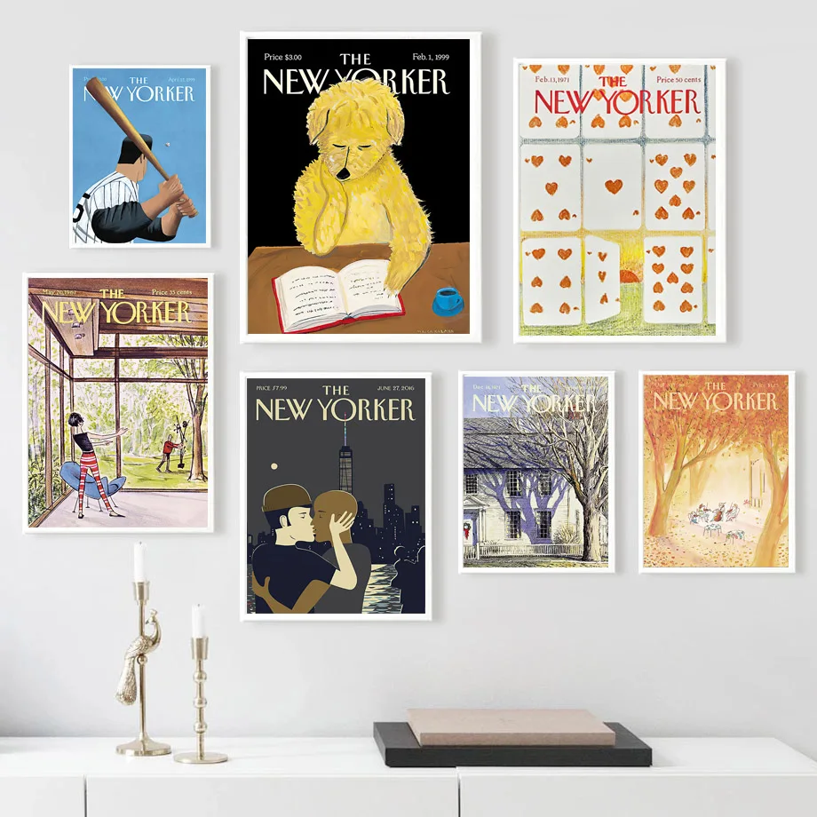 

Baseball Playing Card Landscape New York Cover Wall Canvas Painting Nordic Poster And Prints Wall Pictures For Living Room Decor