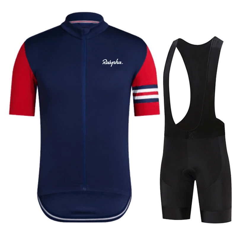 

2022 Cycling Jersey Kit Bicycle Short Sleeve Ralvpha Men Bike Bib Shorts Clothes Maillot Cycling Sets Clothing Ropa Ciclismo