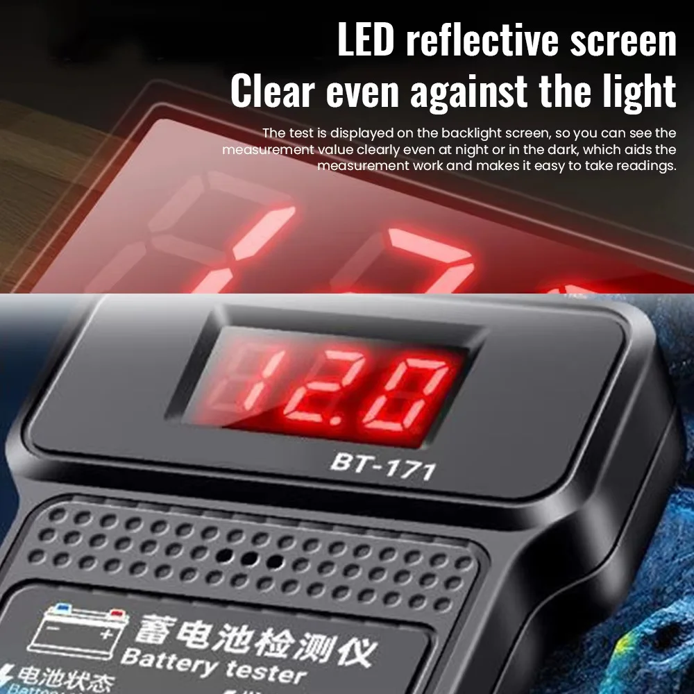 Высокоточный Тестер Автомобильного Аккумулятора Вольтметр Детектор