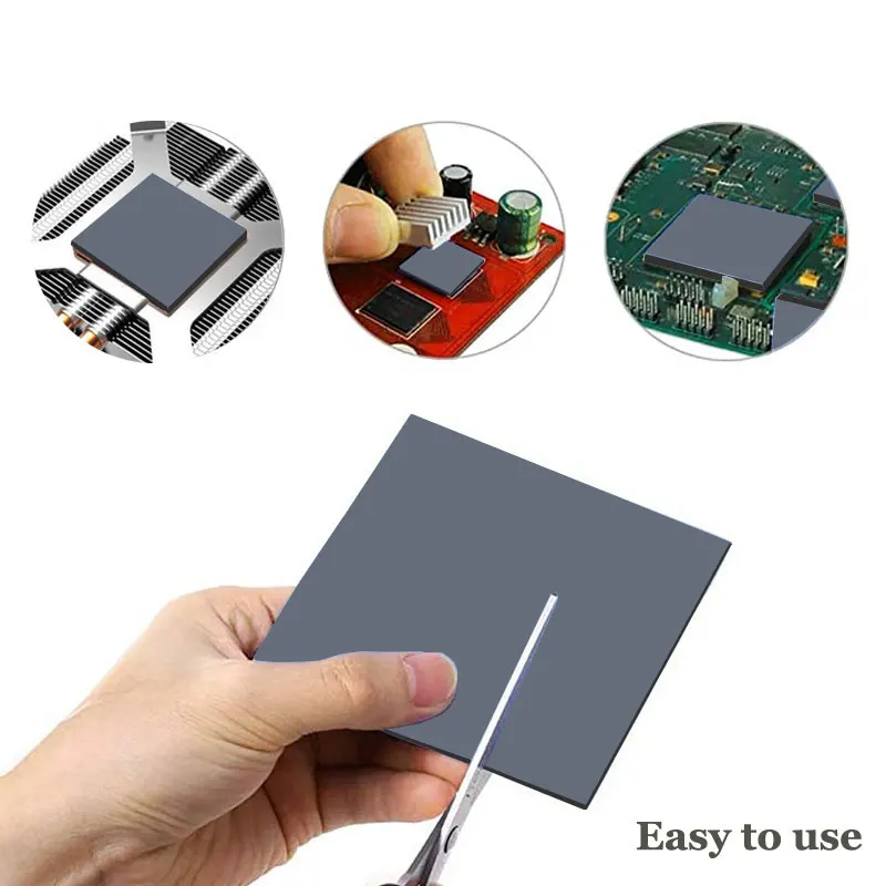 Фото Upsiren 21/24W/mk 0.75/1.25/1.75mm GPU CPU Heatsink Cooling Conductive Silicone Pad High Quality Original Authentic Thermal Pad №3