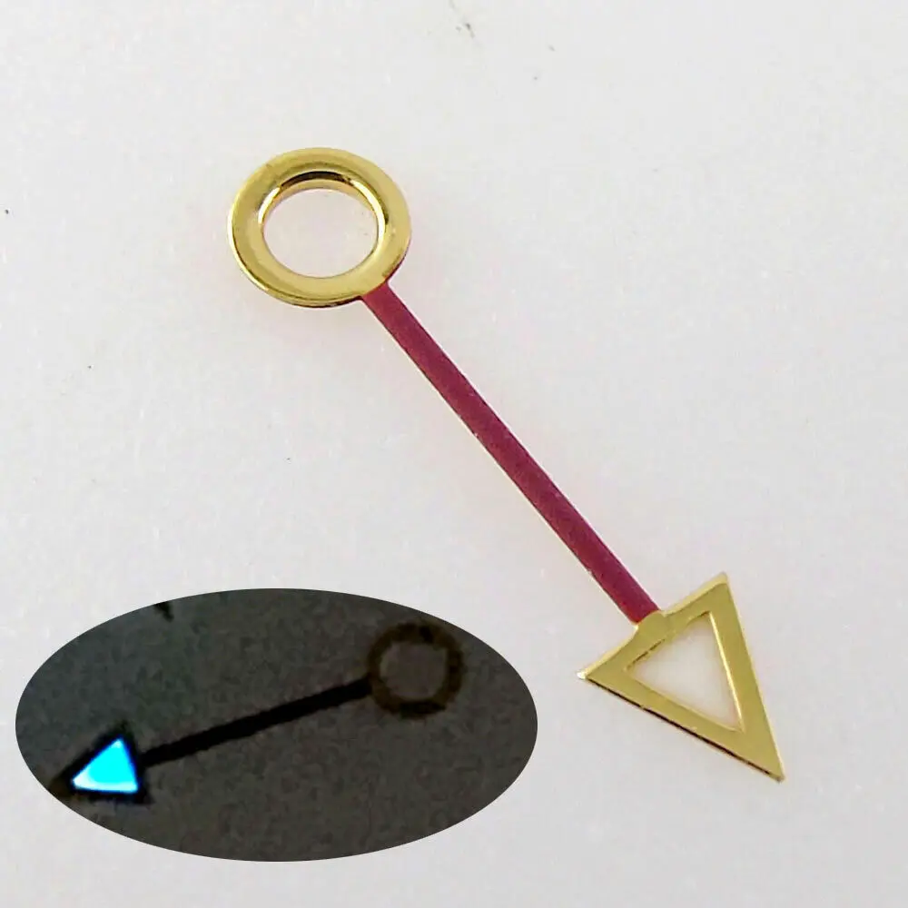 Золотые стрелки часов GMT для DG3804 2813 NH34 NH35 Miyota8215 ETA2836 2824 PT5000