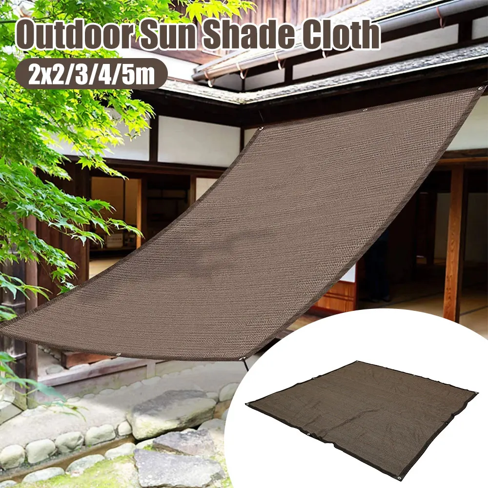 

Sunblock Shade Cloth, Brown Shade Net, Patio Awning, Garden Tent Canopy, UV Resistant Net with Grommets, Garden Shade Cloth