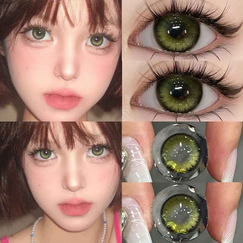 

DUOXIU 1 пара корейские цветные контактные линзы для учеников Высокое качество косметика натуральные серые коричневые линзы для макияжа фиолетовые глаза Бесплатная доставка