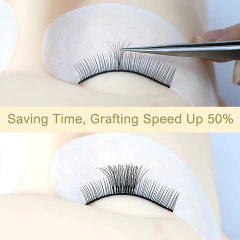 AGUUD Sharp Pointed Basic Russian Voluminous False Lashes Ready Narrow Thin Silk Lashes Extension Ready Fan Lashes