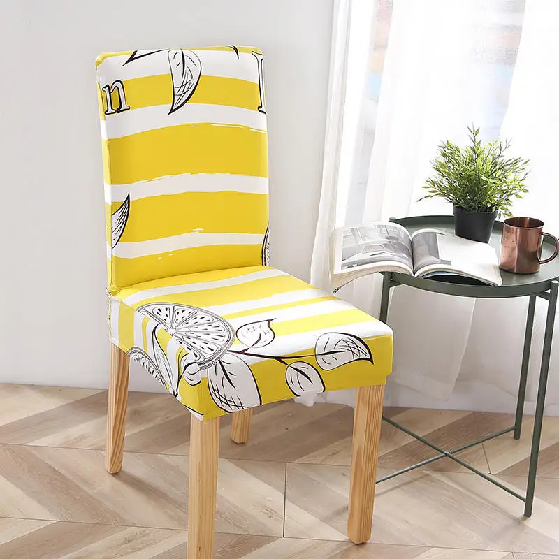 

Print European-style Printed Dining Chair Cover Four Seasons Universal Chair Cover Home Dining Room Chair Cover