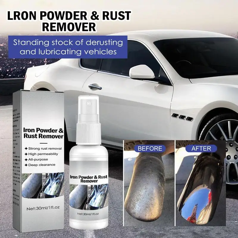 

Car Rust Remover Spray Multipurpose Auto Metal Rush Cleaner Car Water Spot Remover Agent Vehicles Rust Stain Remover Spray