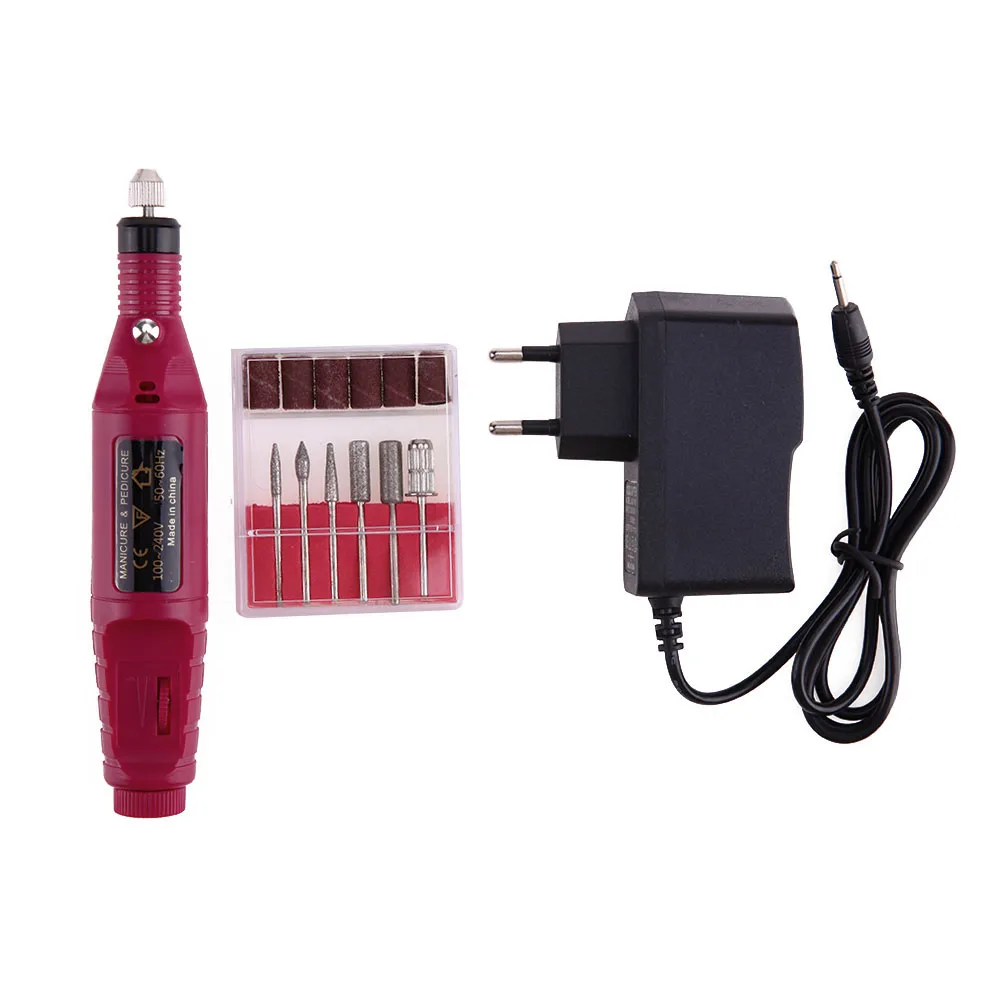 

Professional Nail Drill Machine Electric Manicure Milling Cutter Set Nail Files Drill Bits Gel Polish Remover Tools 20000RPM