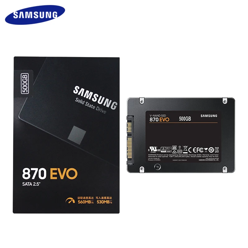 Внутренний твердотельный диск SAMSUNG 870 EVO 2 5 дюйма 250 ГБ SATA