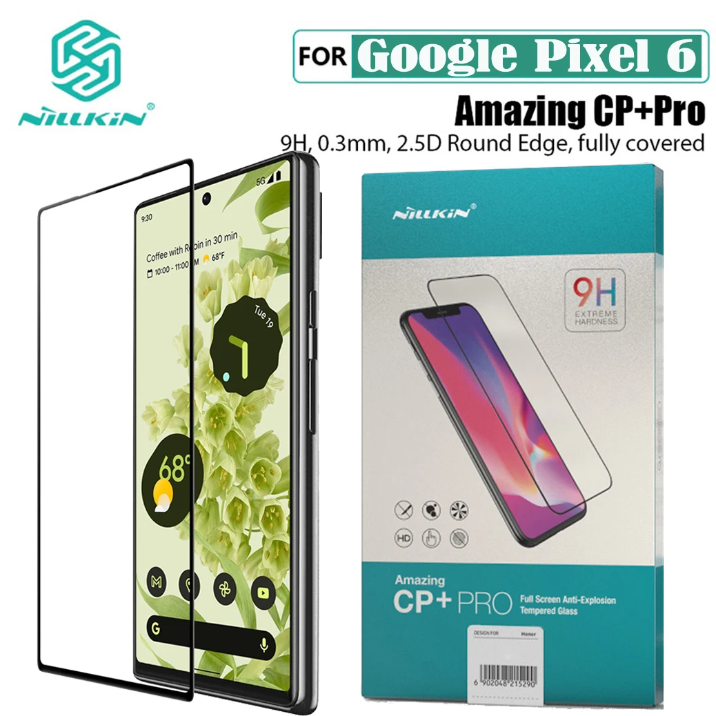 

For Google Pixel 6 Tempered Glass Nillkin CP+PRO Anti-Explosion Full Glue Fully Screen Protector For Google Pixel6 Glass Film
