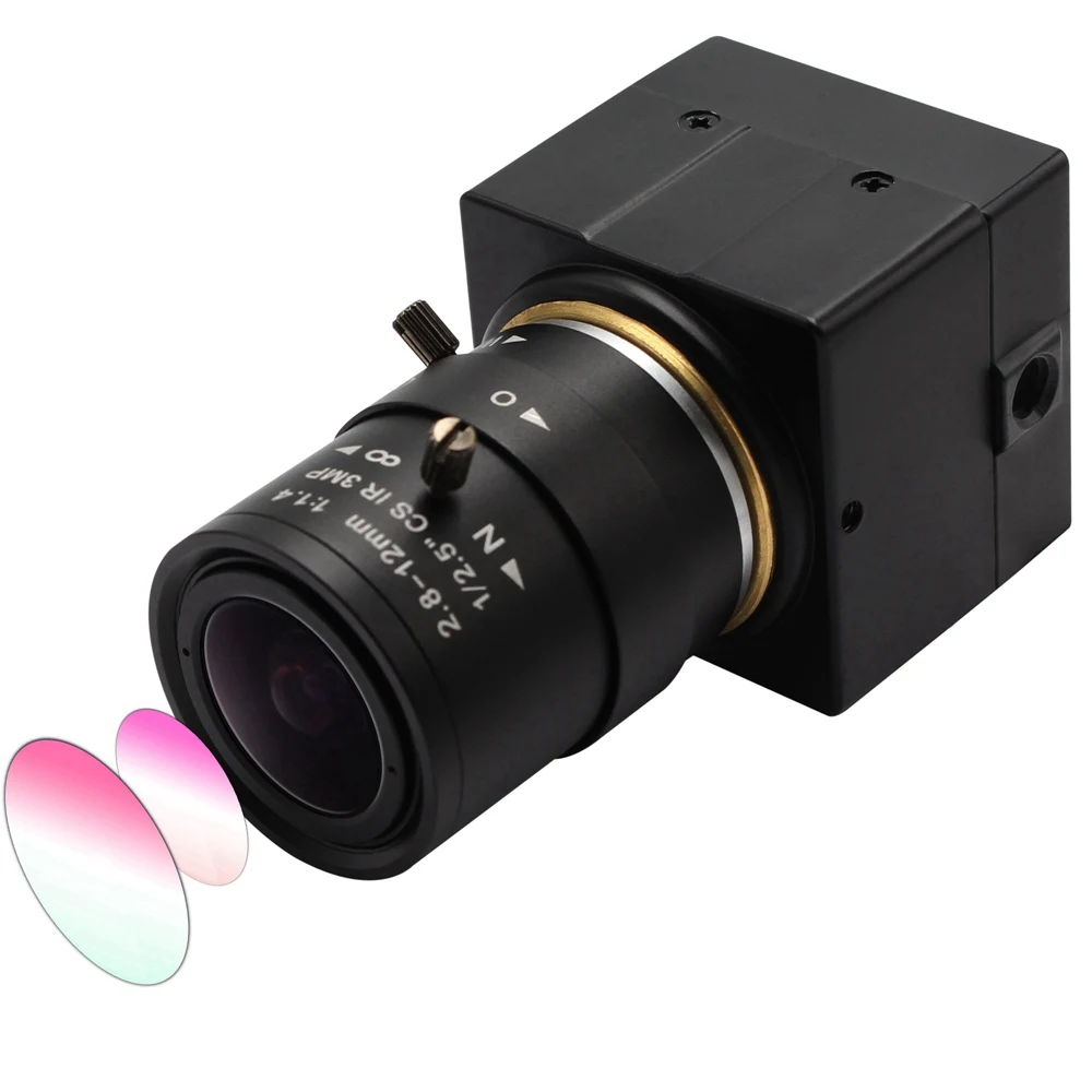 

8MP Security Webcam SONY IMX179 USB Camera 2.8-12mm Varifocal Lens Web Camera Industrial Machine Vision UVC Camera