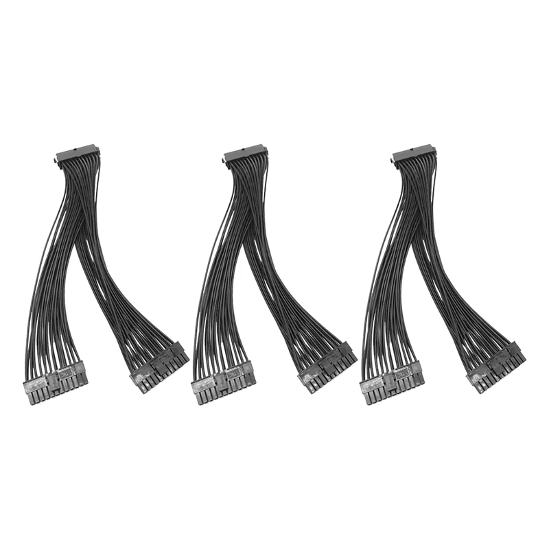 

24-контактный удлинитель питания, кабель ATX адаптер материнской платы, 20 + 4-контактный кабель, адаптер для майнинга, одна точка, две