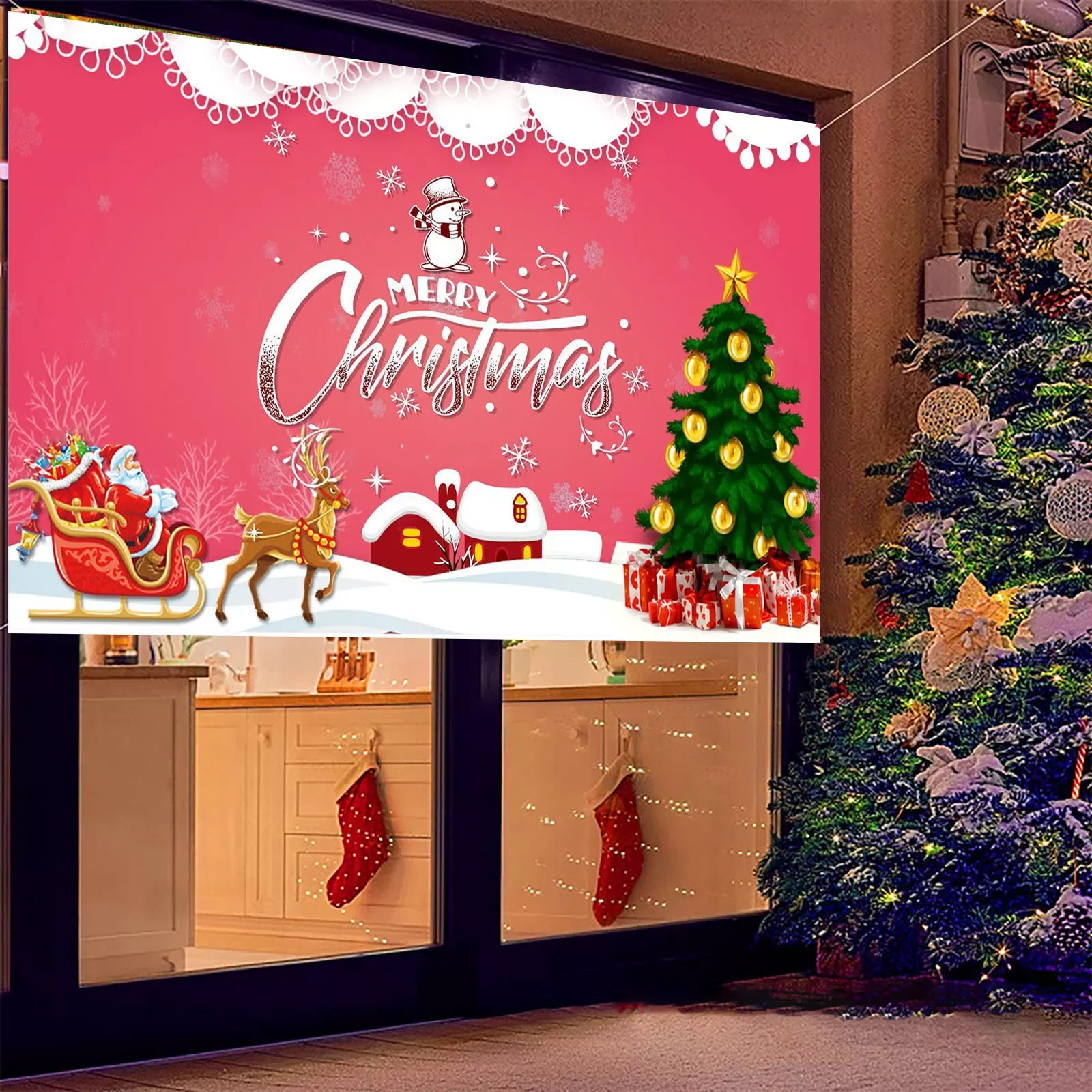 

Ring Light Set for Photography Lights Photography Lights for Pictures Taking Christmas Tapestry Wall Hanging Xmas Winter Wall