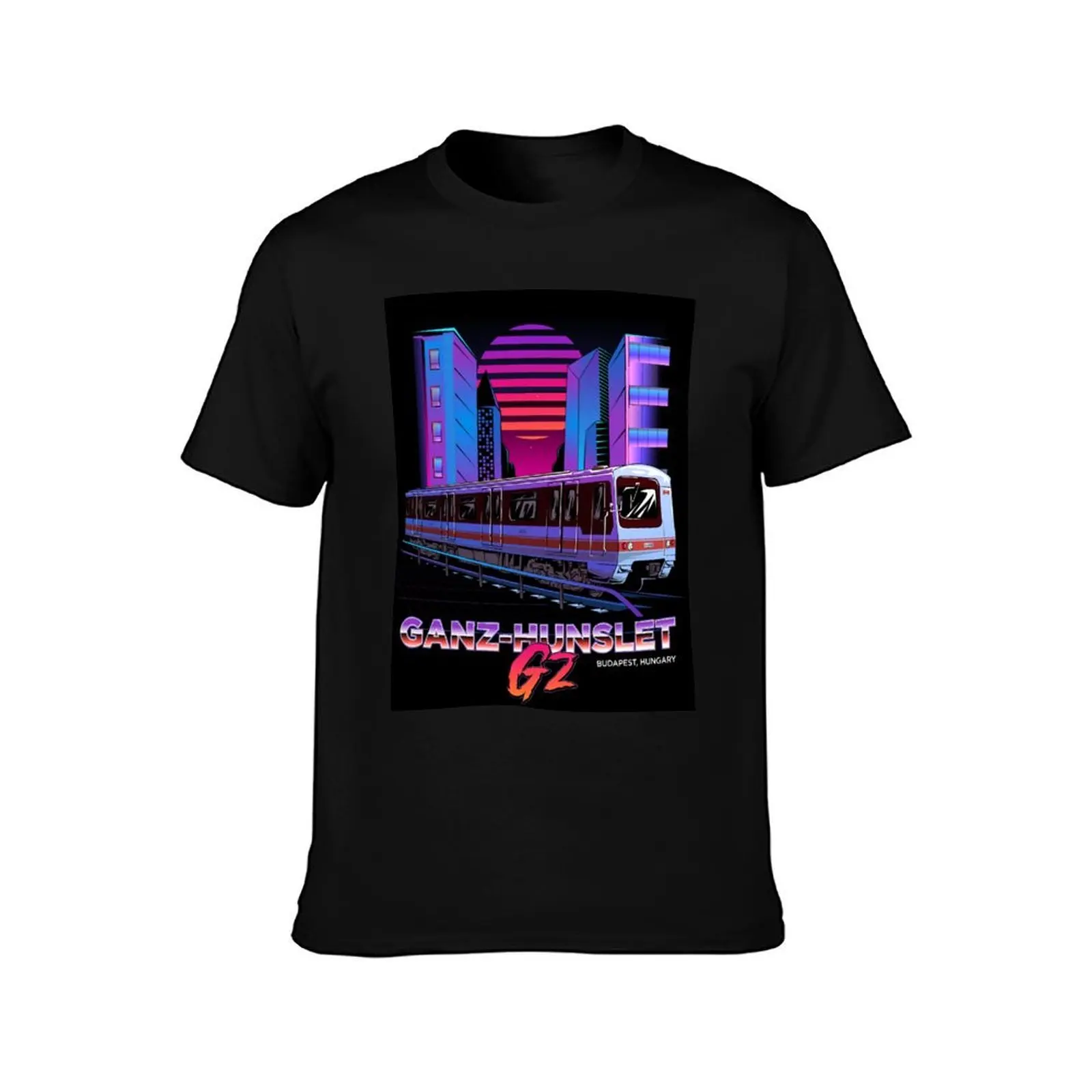 Фото Футболка Ganz-Hunslet G2 в стиле Vaporwave, базовая повседневная одежда, топ с короткими рукавами №2