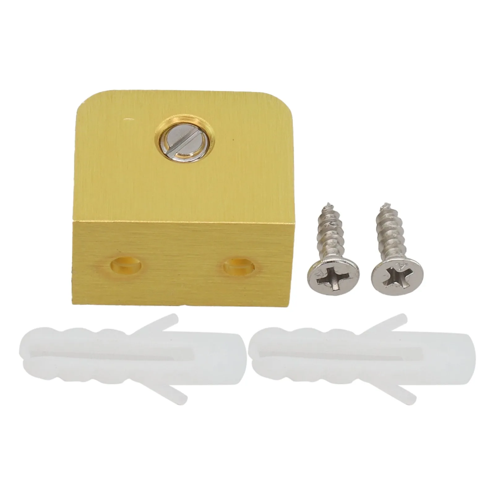 1 шт. регулируемые латунные стеклянные зажимы зажим матовая Золотая полка для