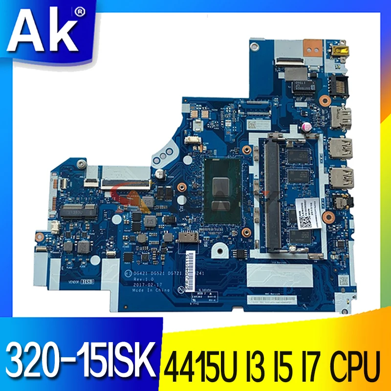 

NM-B241 For Lenovo Ideapad 320-15ISK 520-15ISK 320-17ISK Laotop Motherboard With 4415U I3 I5 I7 6th Gen 7th Gen CPU 4G-RAM UMA