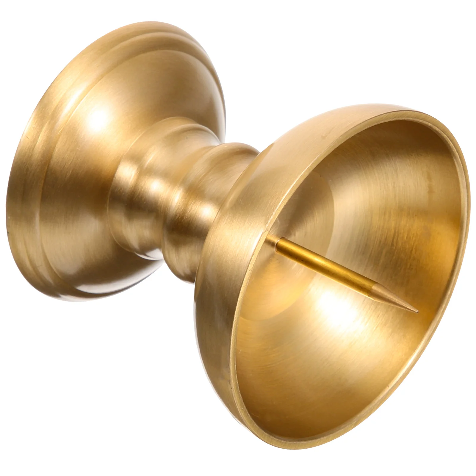 

Brass Holder Tea Light Lights Desktop Ornament Holders Decorative Style Figurine Candlestick Lamp Base