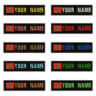 10x2,5 см марокканский флаг, нашивка с именем на заказ, полосы, бейдж с железным узором на Velcros   